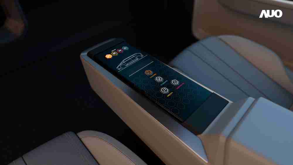 牛牛游戏以人性化设计打造多变形态中控显示(Morphing Center Control)，，不使用时仅平面显示信息，，进行操作时，，，显示器则会动态隆起，，，转变成3D实体按钮，，，并有触觉回馈，，，，展示人机互动新体验